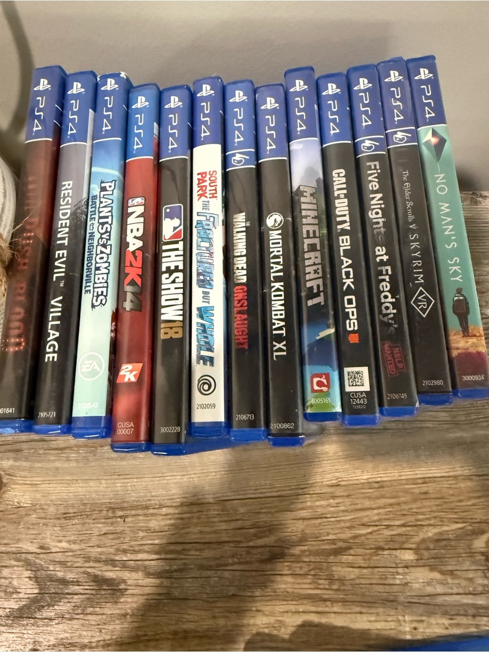 PlayStation 4 Game Lot - Mixed Titles - Blue Spines